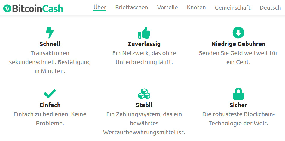 bitcoin-cash-vorteile