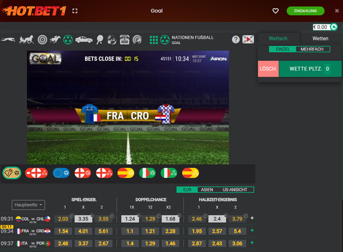 Hotbet Virtueller Fussball