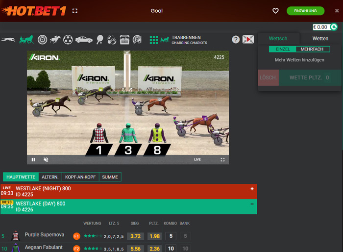 Hotbet Virtuelle Pferderennen