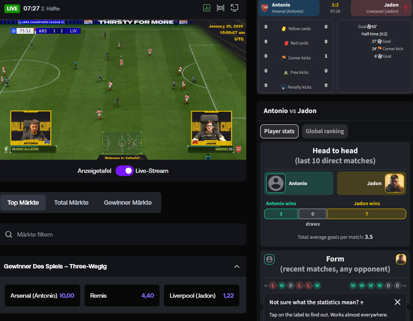 Shuffle eSoccer Live